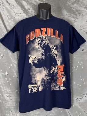 Toho Godzilla King Of Monsters T-Shirt Navy Blue Men's Size Large